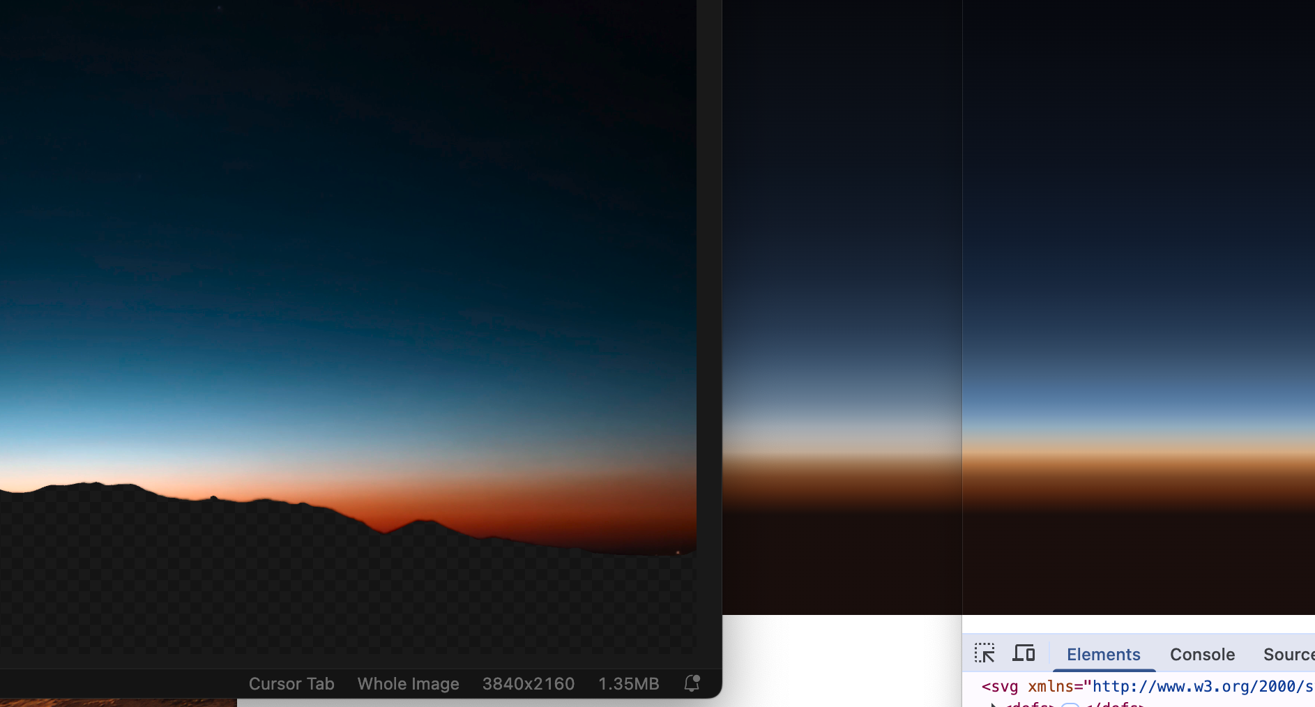 Three side by side images