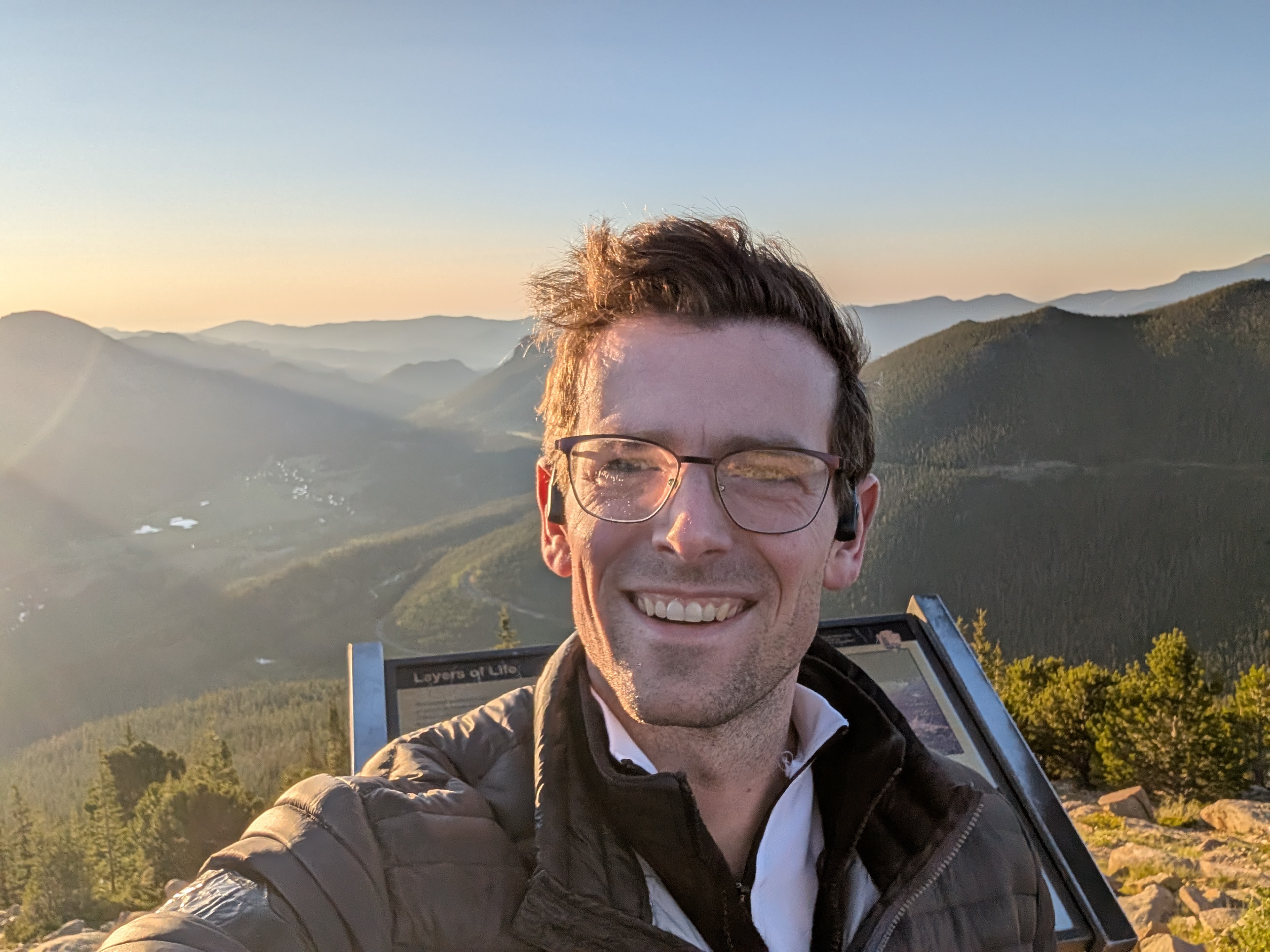 Me, happy and smiling after the successful data capture